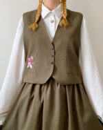 جلیقه دامن برگ